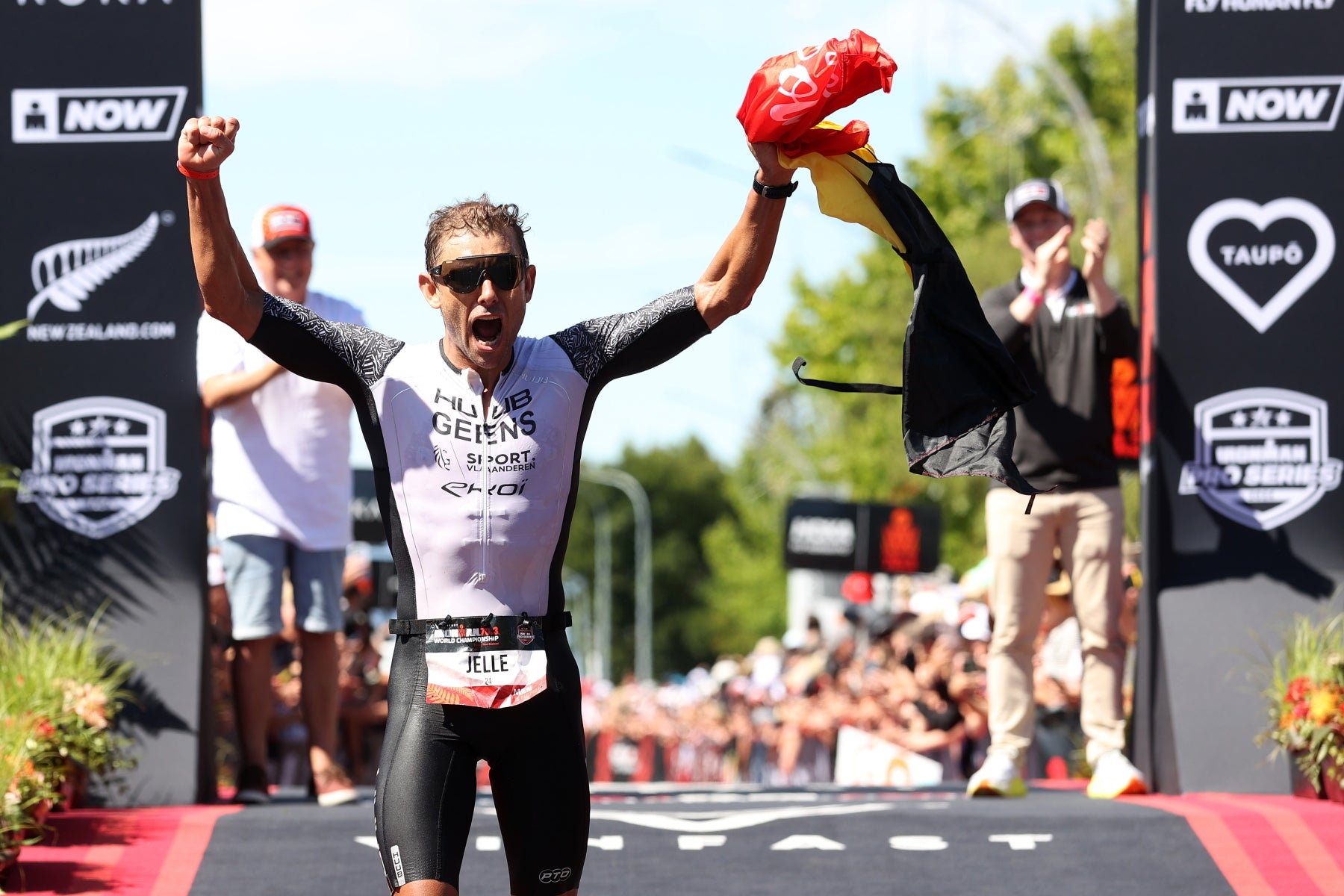Jelle Geens (BEL) gewinnt die IRONMAN 70.3 WM 2024 in Taupo (NZL)