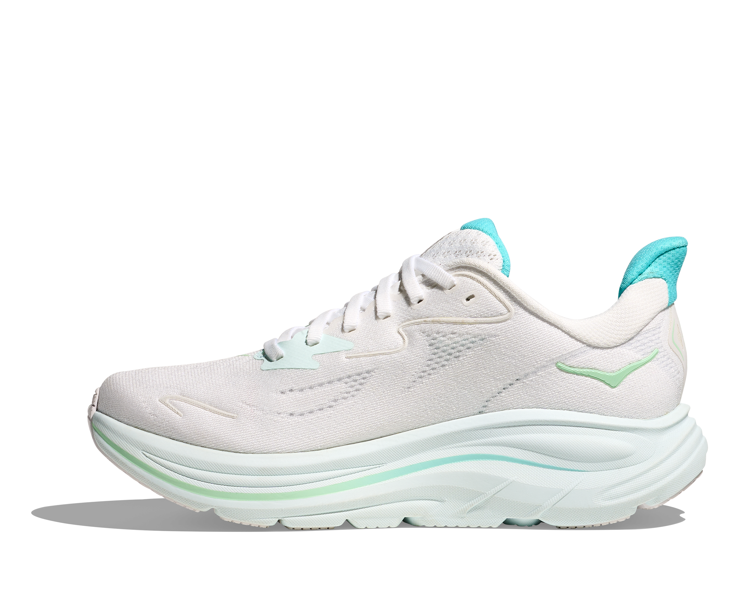 Hoka Clifton 10, Laufschuh, Damen, White/Cielo Blue