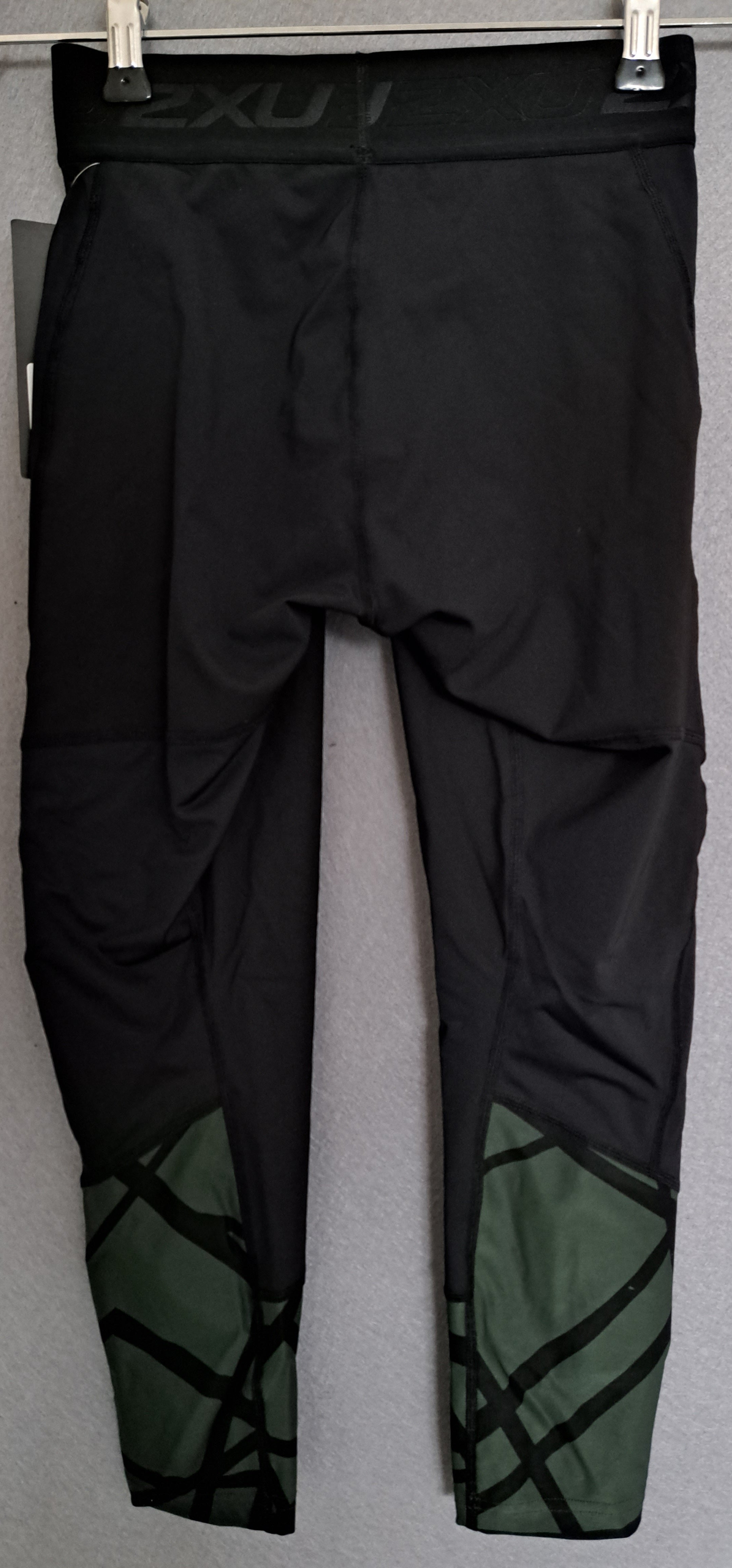 2XU Accelerate Compression Tights, Damen, Black/Dark Green