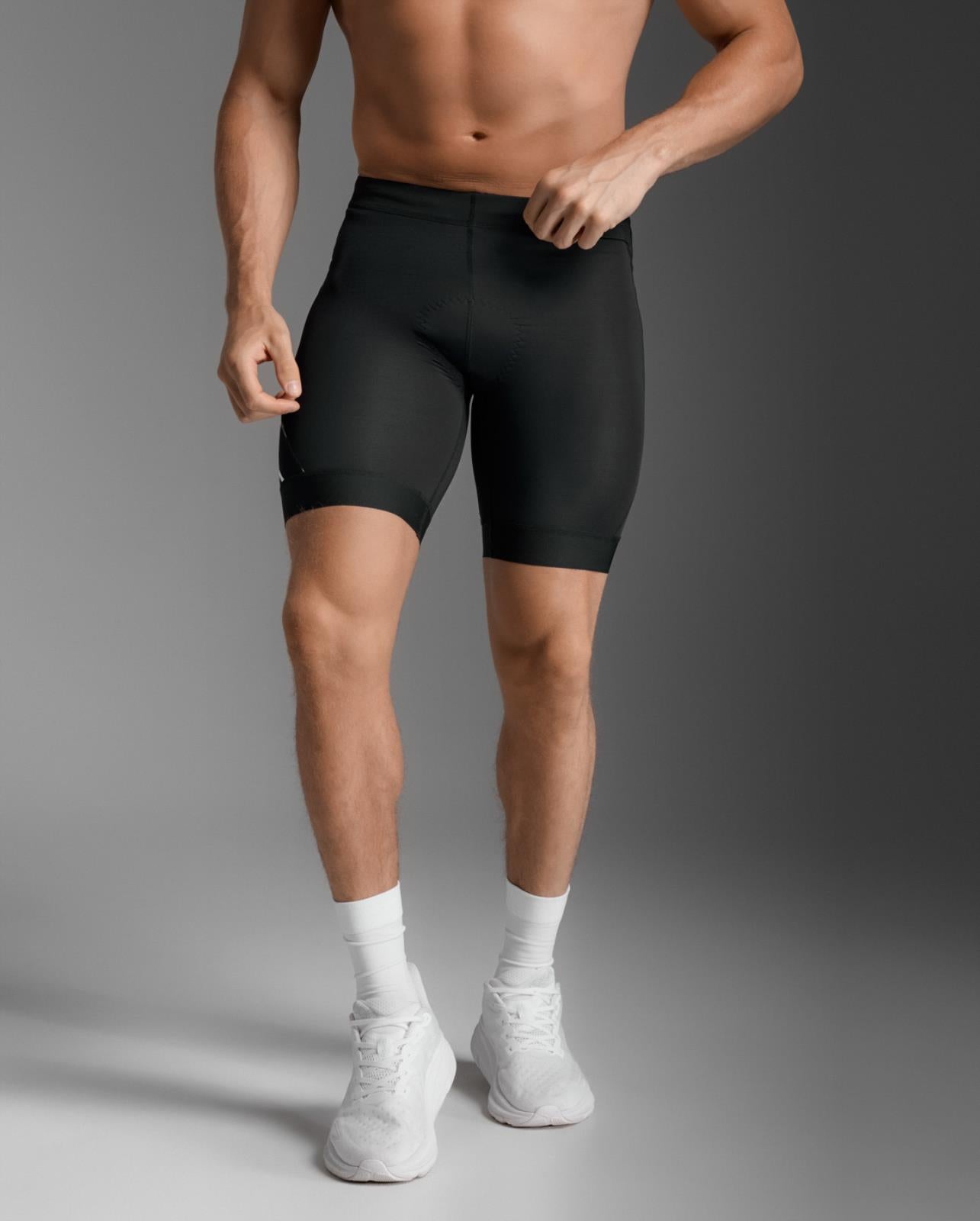 2XU Core Tri 8 inch Short, Herren, Black/White
