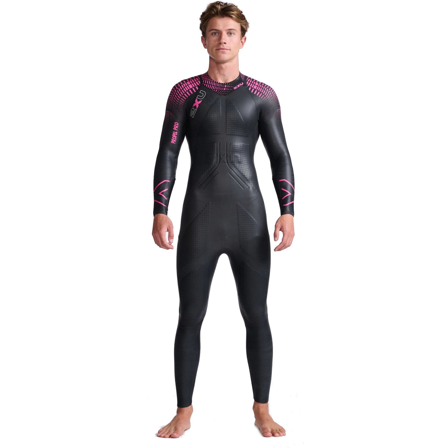 2XU Propel Pro, Neoprenanzug, Herren, schwarz/punk pink, 2025