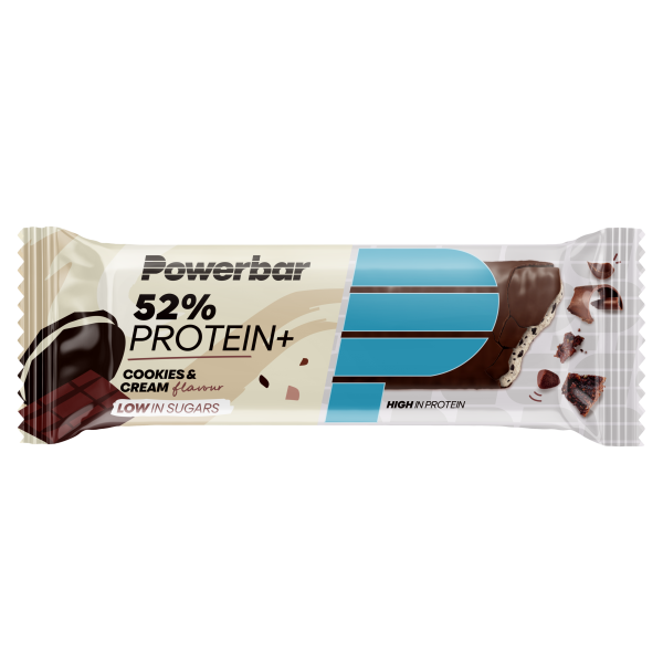 Powerbar 52 % Protein Plus Riegel, Cookies & Cream, 50 g