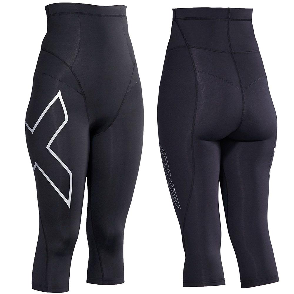 2XU Postnatal Active Tights, Damen, Black/Silver