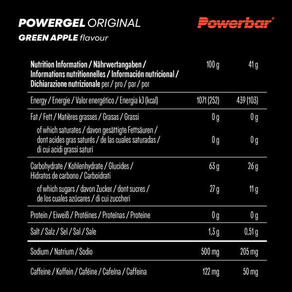 Powerbar Powergel Original, Green Apple, 41g