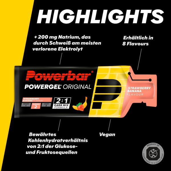 Powerbar Powergel Original, Strawberry Banana, 41g