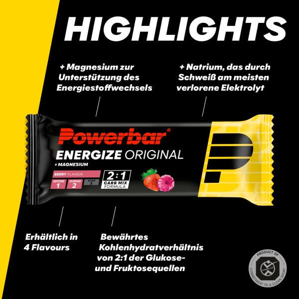 Powerbar Energize Original Riegel, Berry
