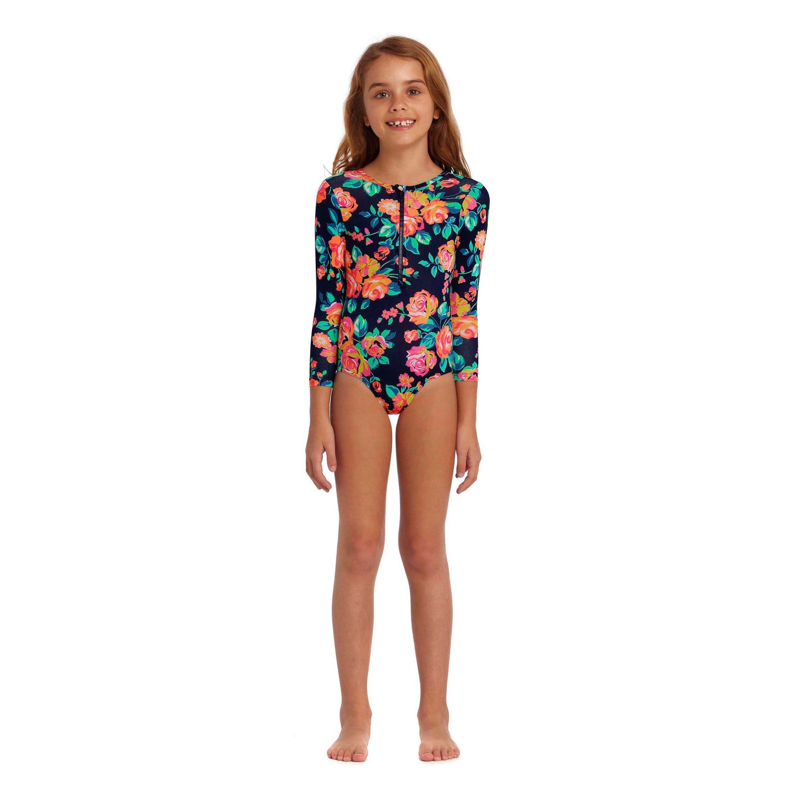 Way Funky Funkita,Sun Cover One Piece Full Bloom, Langarm - Badeanzug, Kinder