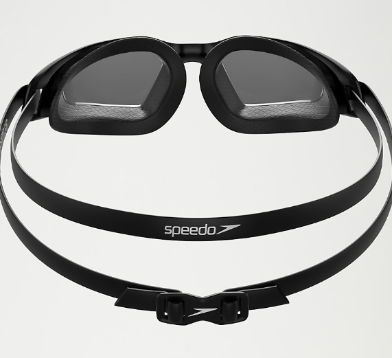 Speedo Hydropulse, Schwimmbrille, Black/Grey
