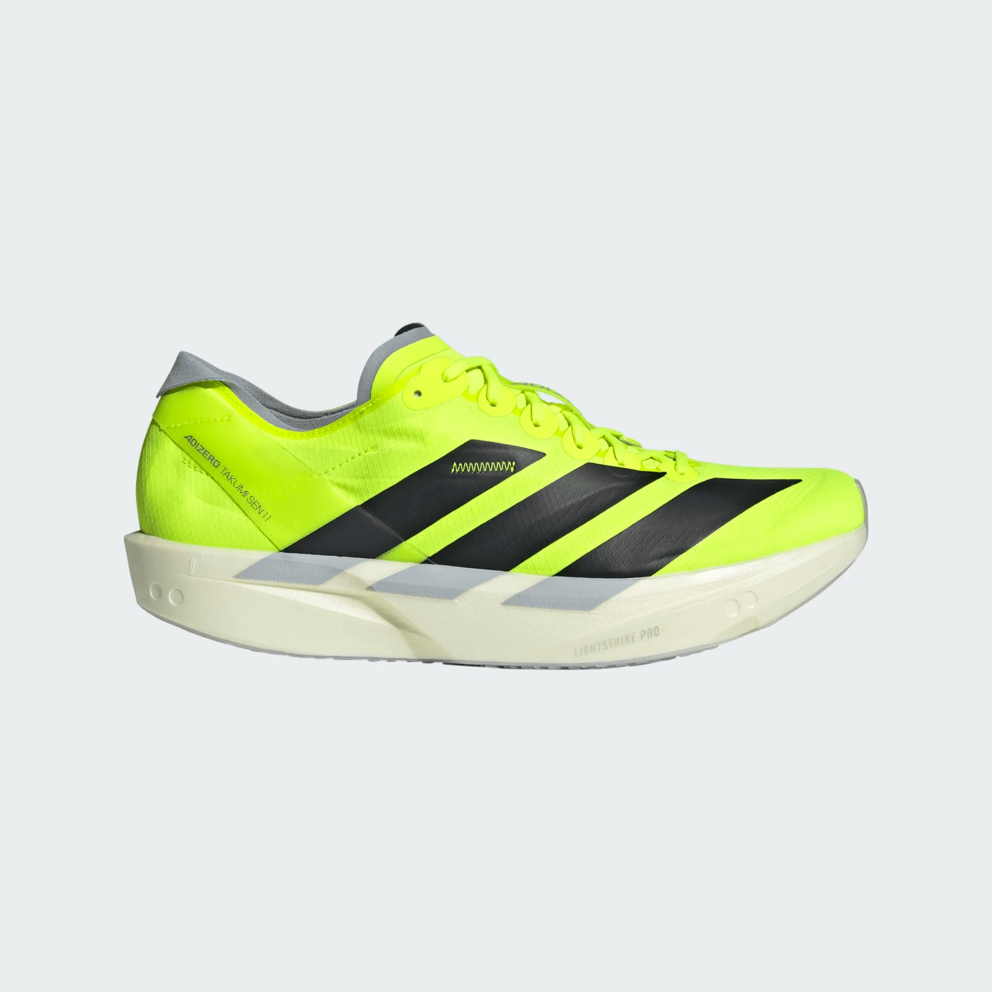 Adidas ADIZERO TAKUMI SEN 11, Laufschuh, Herren, Lucid Lemon/Core Black/Halo Silver