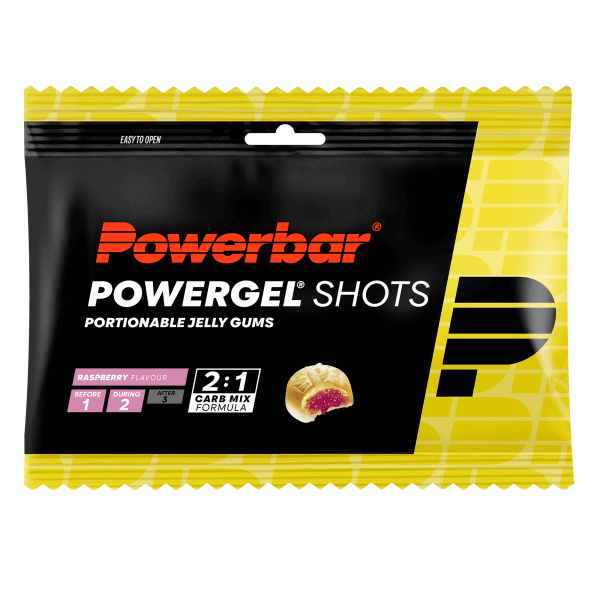 Powerbar Powergel Shots, Himbeere, 60 g, MHD 11/25