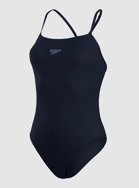 Speedo Endurance+ Badeanzug mit dünnen Trägern, Damen , Marineblau