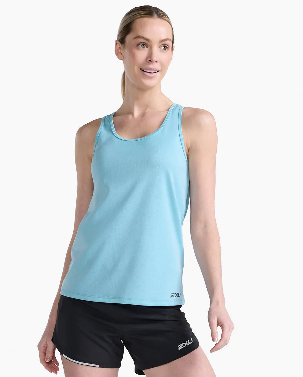 2XU Aero Singlet, Damen, Bluejay/Black Reflective