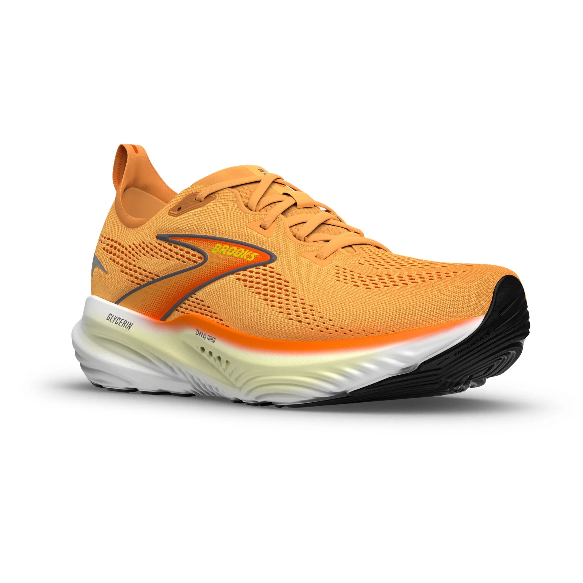 Brooks Glycerin 22, Laufschuh, Herren, Orange/Nightlife/White