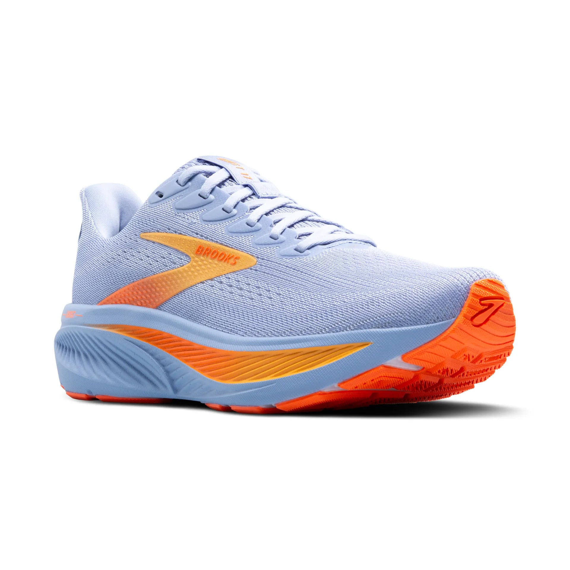 Brooks Ghost 17, Laufschuh, Damen, Blue Heron/White/Orange