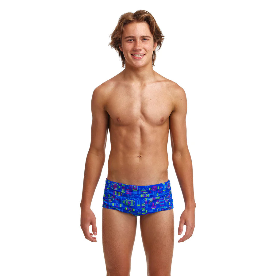 Way Funky Funky Trunks, Eco Sidewinder Trunks Backed Up, Badehose, Herren