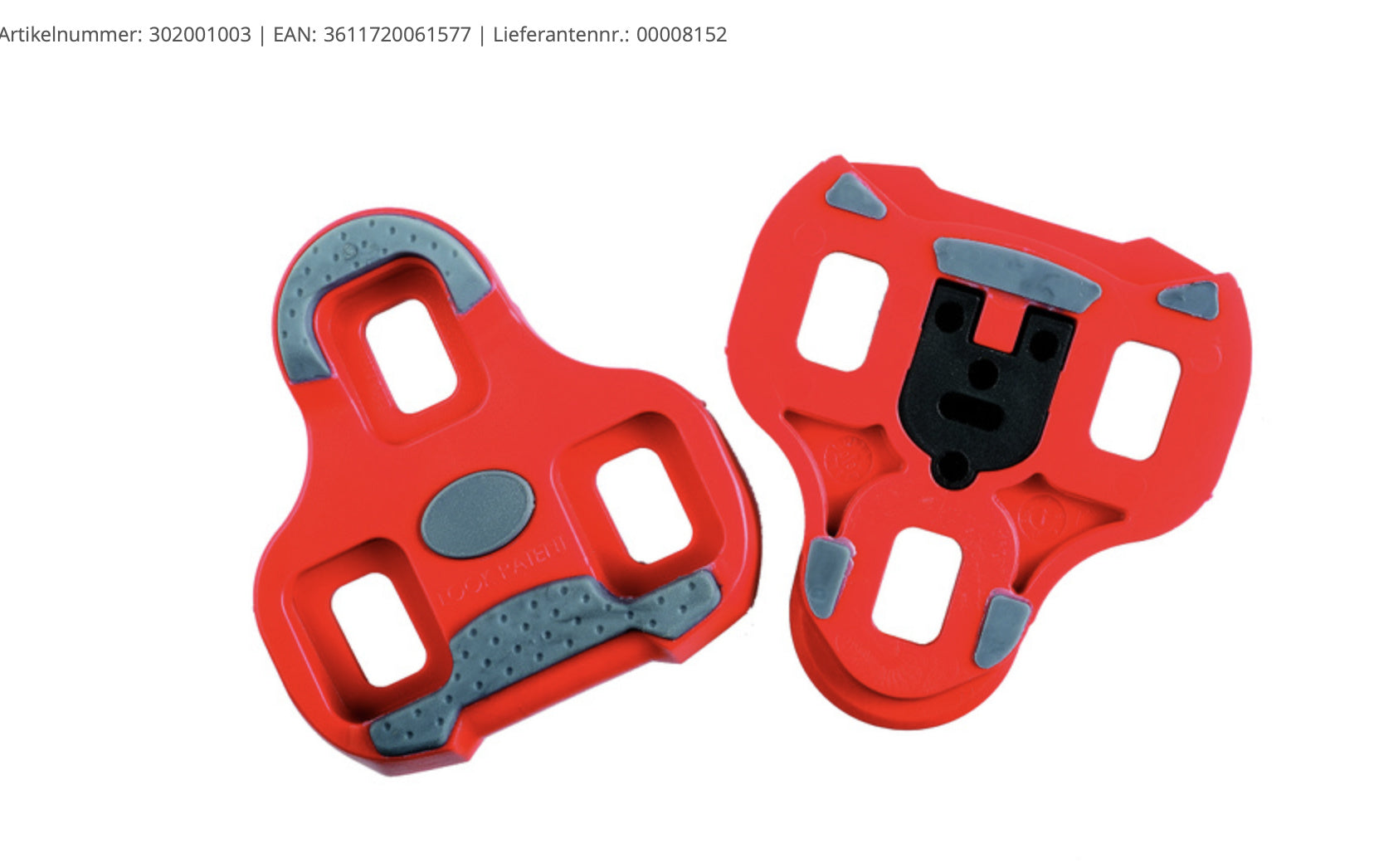 Look Kéo Grip Pedalplatten, rot