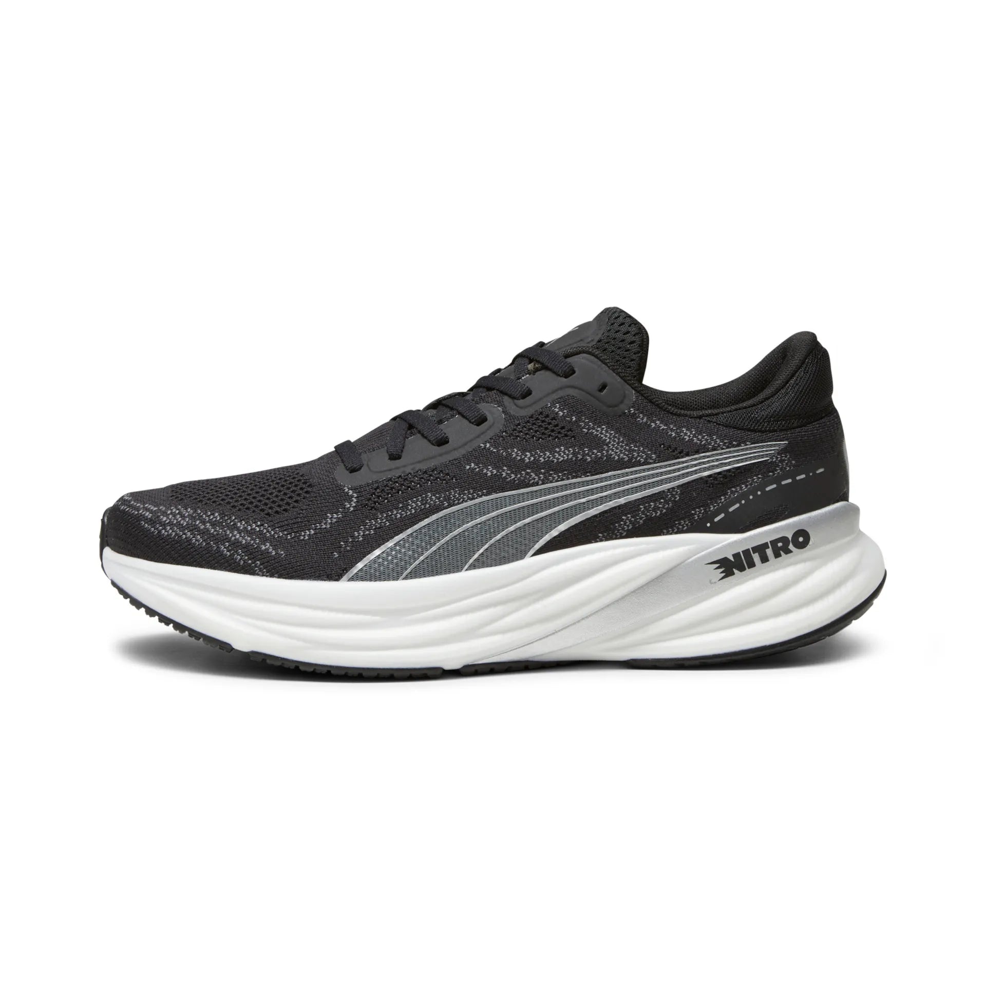 Puma Magnify NITRO 2, Laufschuhe, Herren, Puma Black/Puma White/Puma Silver