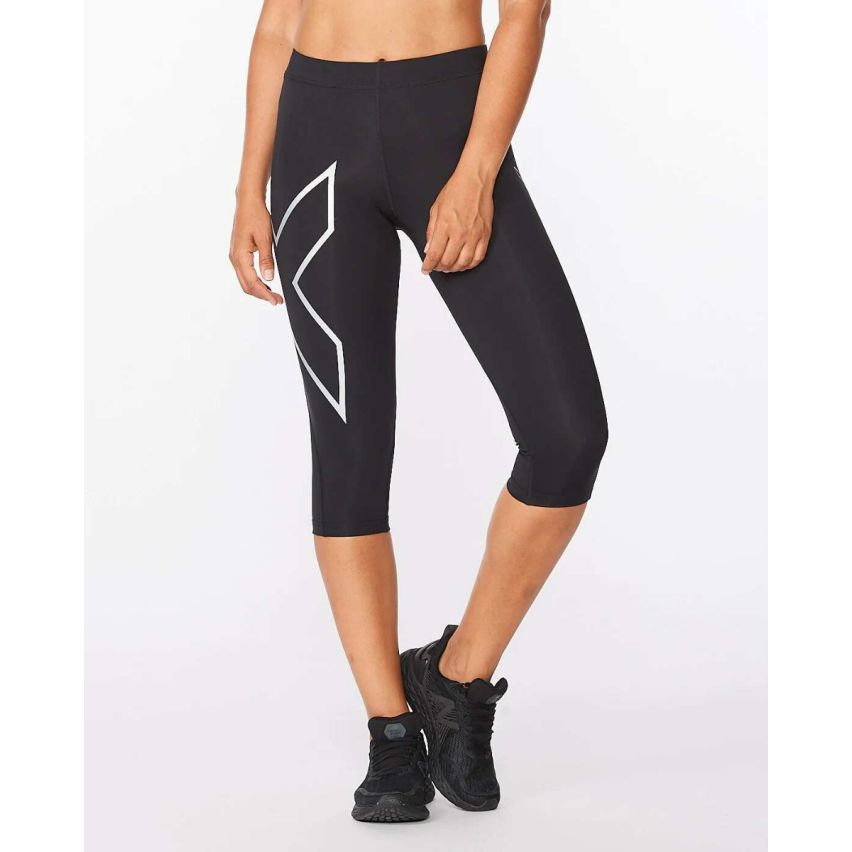 2XU Core Compression 3/4 Tights, Laufhose, Damen, Black/Silver