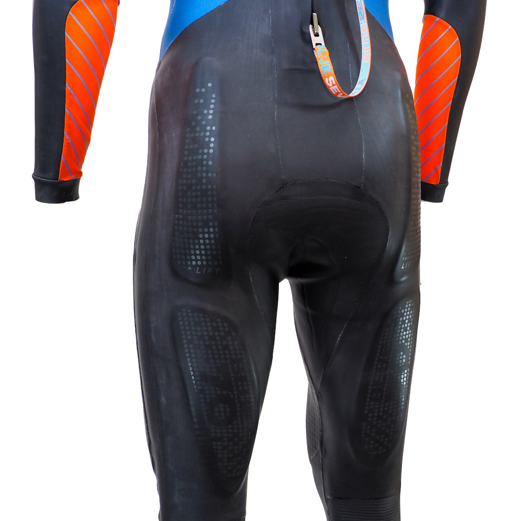 Blueseventy Helix Fullsuit, Neoprenanzug, schwarz/blau/orange, Herren, 2024