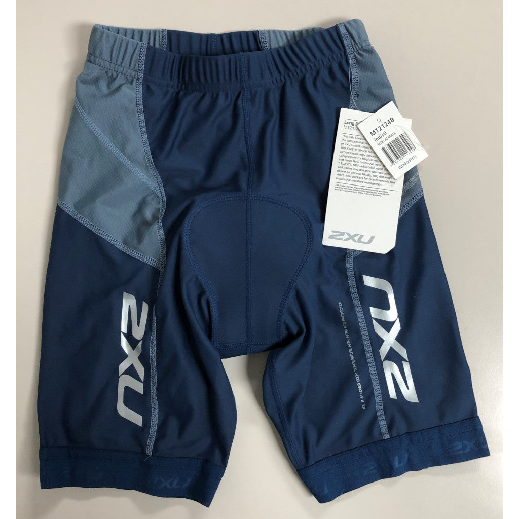2XU Long Distance Tri Short, Herren, indigo/stahl, Größe XS