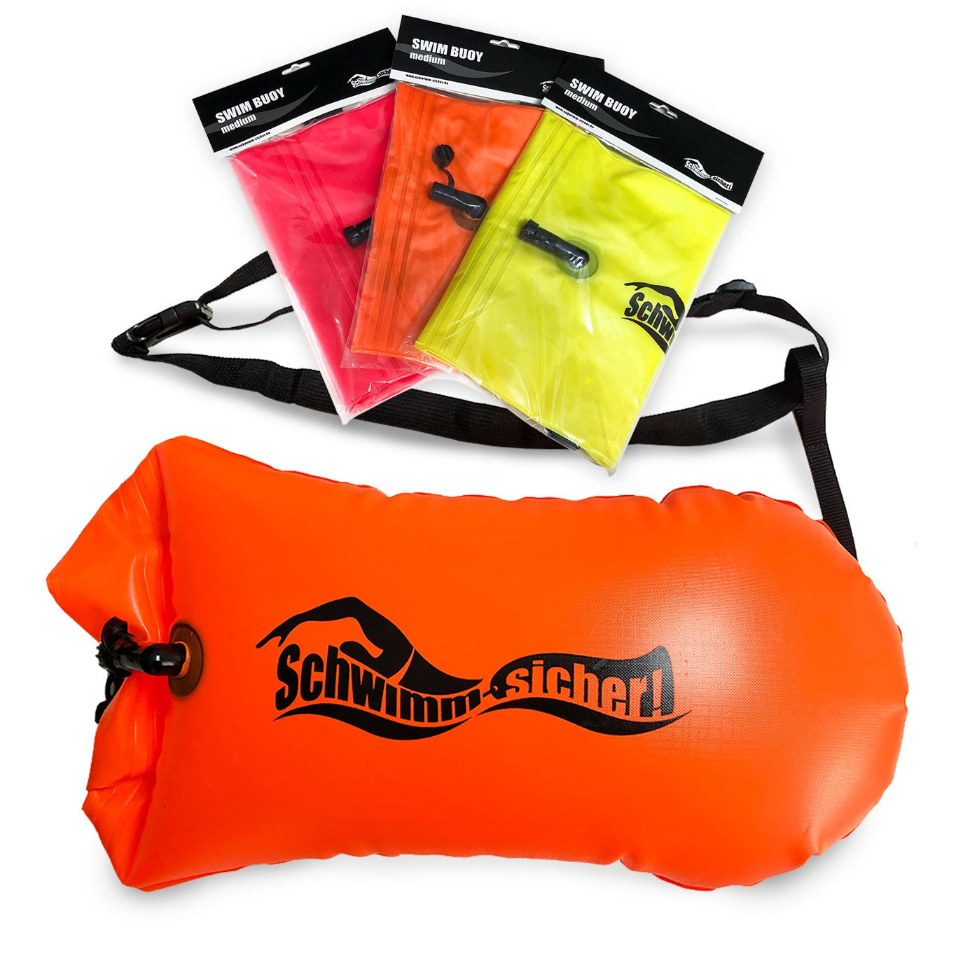 schwimm-sicher.de Swim Buoy, medium, pink