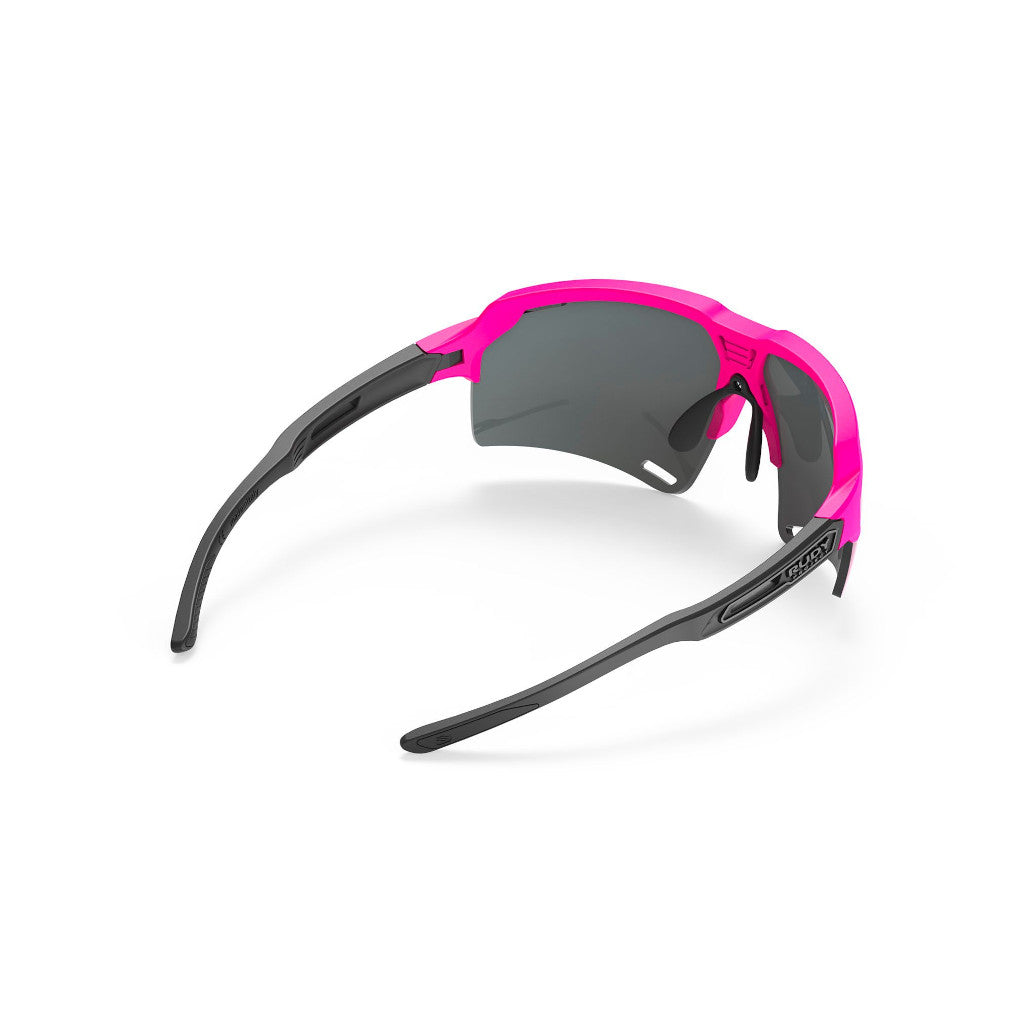 RUDY Project Deltabeat Pink Fluo/Black (Matte) - RP Optics Multilaser Red, Radbrille, Sportbrille, pink/schwarz