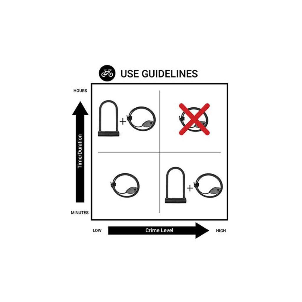 OTTOLOCK 76cm Cinch Lock, Fahrradschloss, schwarz