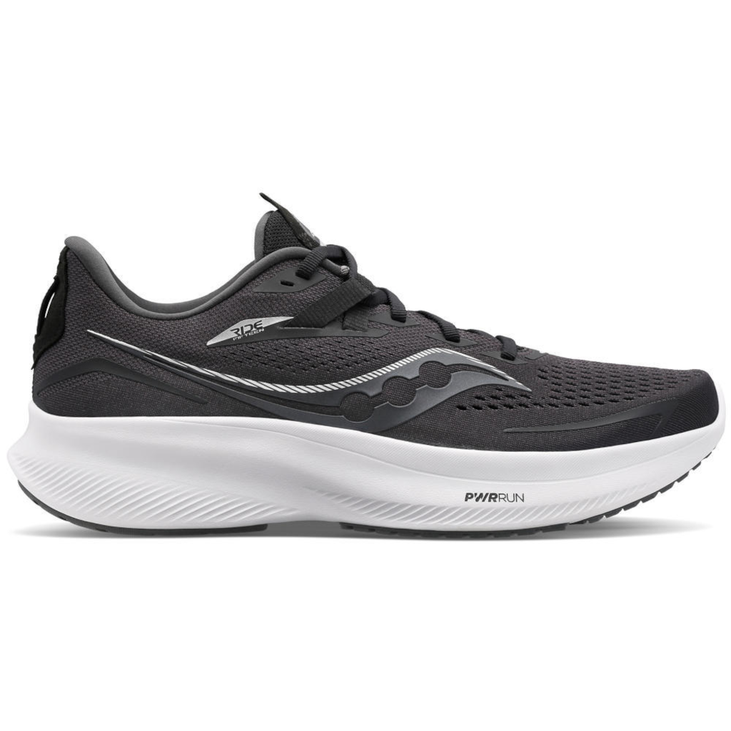 Saucony Ride 15, Herren, black/white, schwarz/weiß