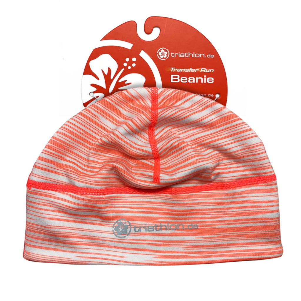 triathlon.de Mütze, weiß/coral