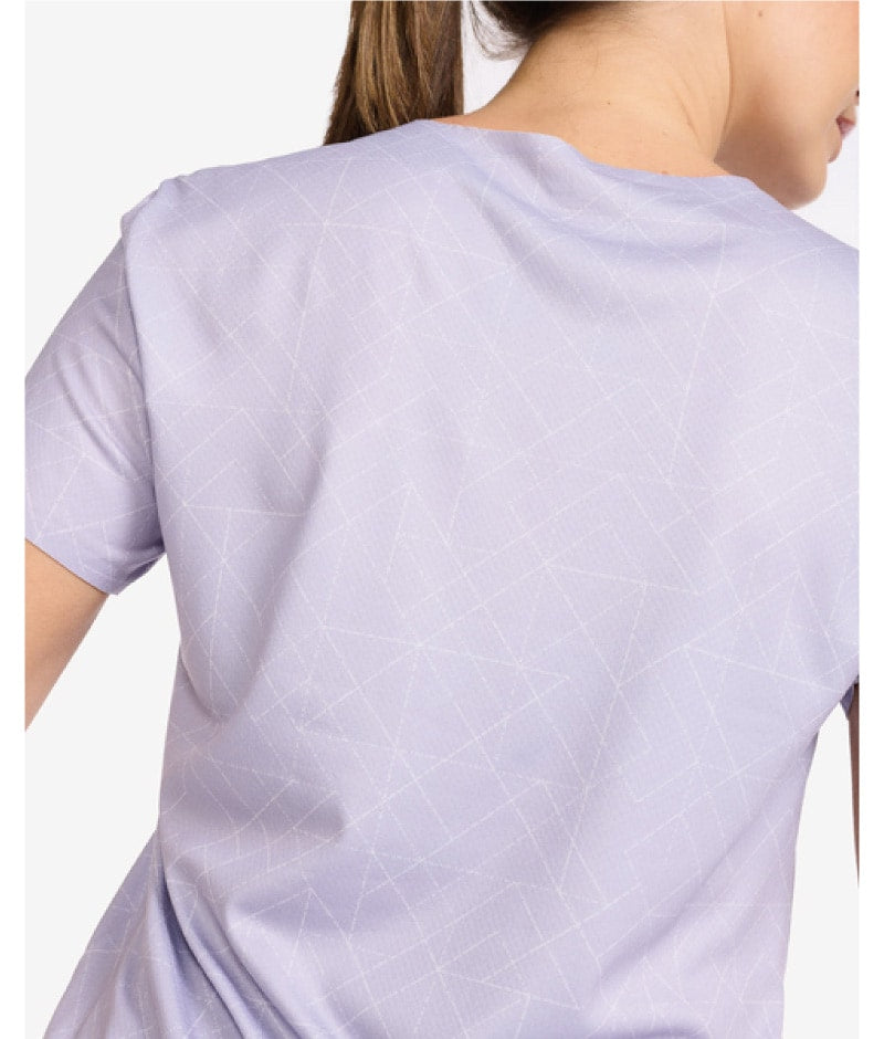 2XU Light Speed Tee, T-Shirt, Damen, Lavendust Dots/White Reflective