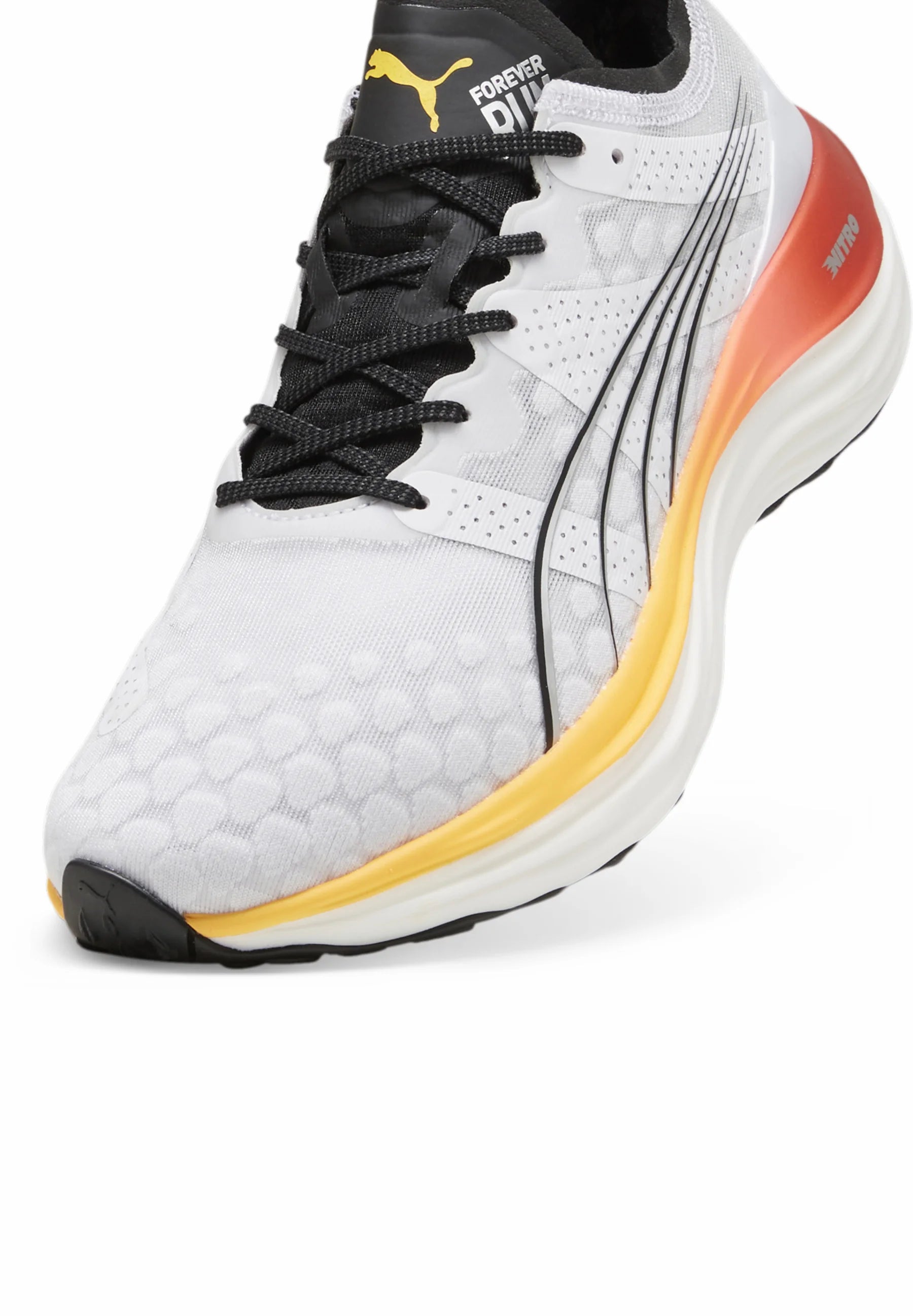 Puma ForeverRun NITRO, Laufschuhe, Herren, PUMA White-Sun Stream-Sunset Glow