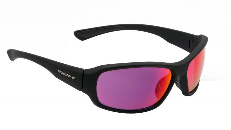 Swisseye Freeride, schwarz/schwarz matt, Gläser hight contrast, Sportbrille, Radbrille