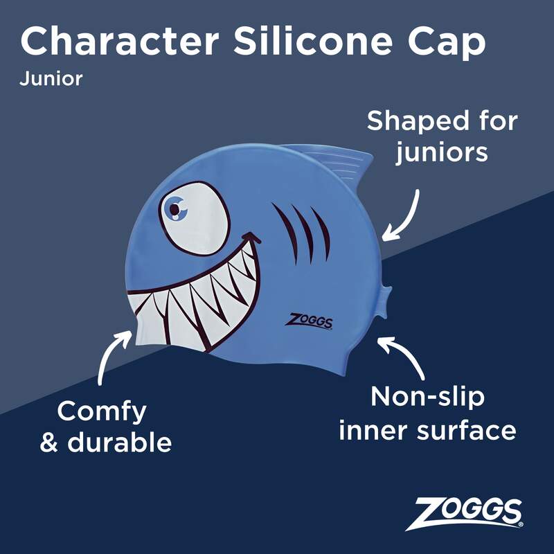 Zoggs Junior Silicone Character Cap, Badekappe, diverse Motive
