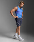 2XU Core Trisuit, Herren, Azure Blue/Midnight