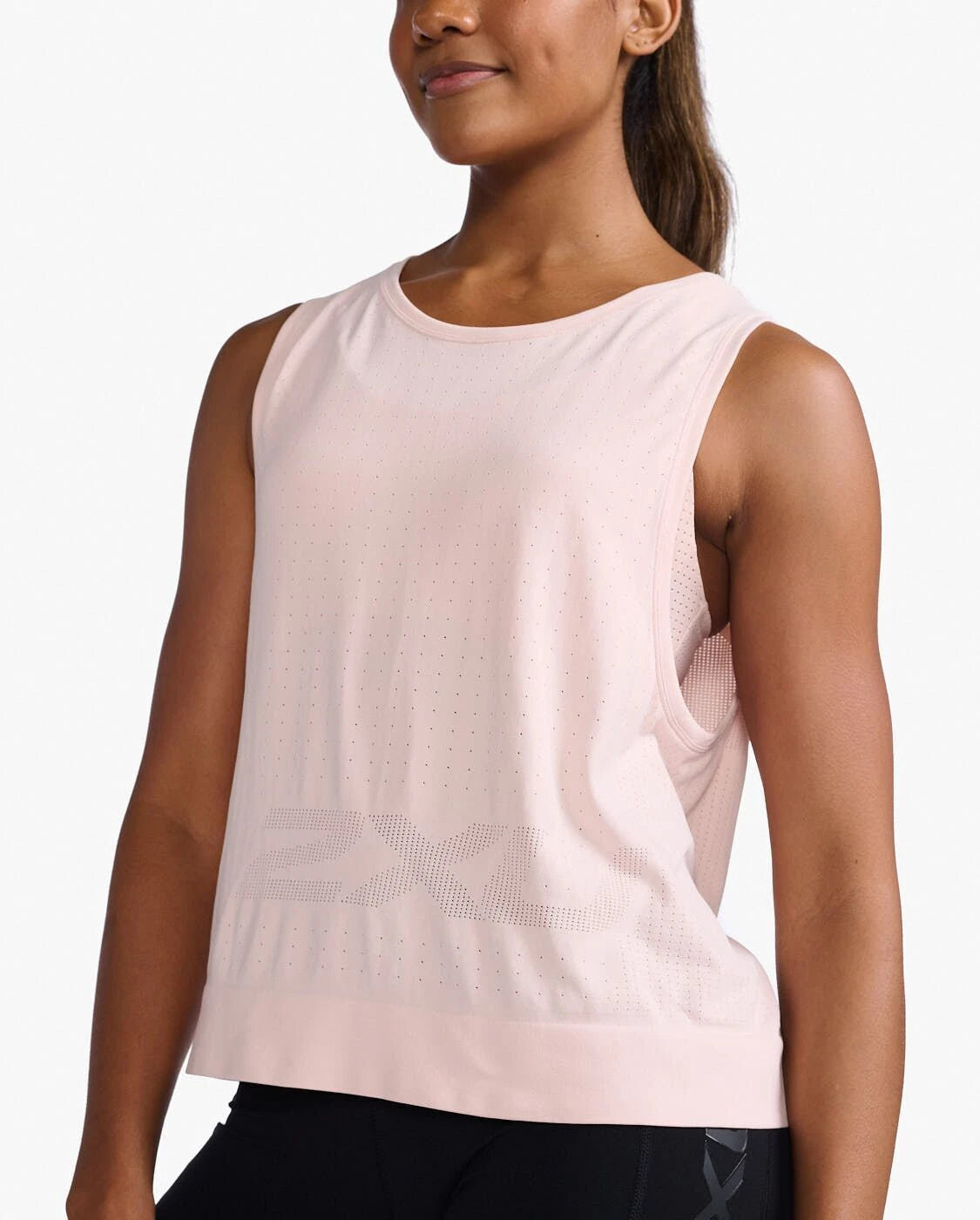 2XU Motion Tech Tank, Damen, Peach Whip/Peach Whip
