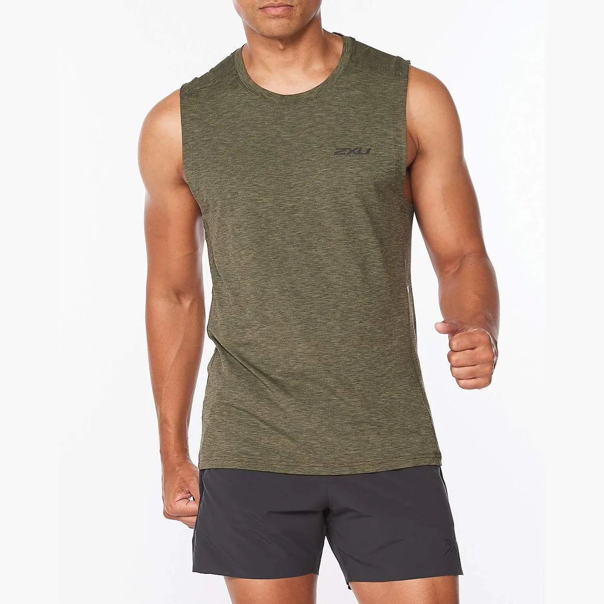 2XU Motion Tank, Herren, Pine/Black