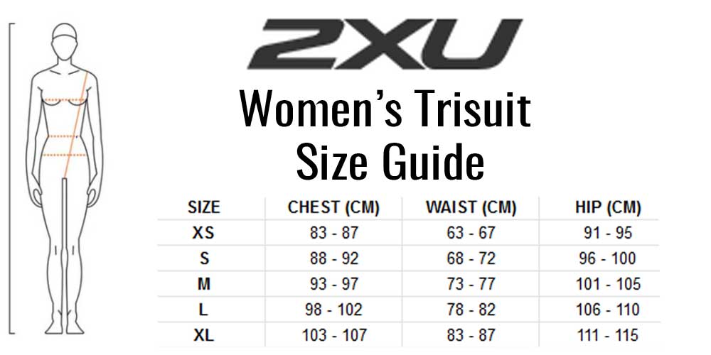 2XU Compression TriSuit, Damen, schwarz/rot