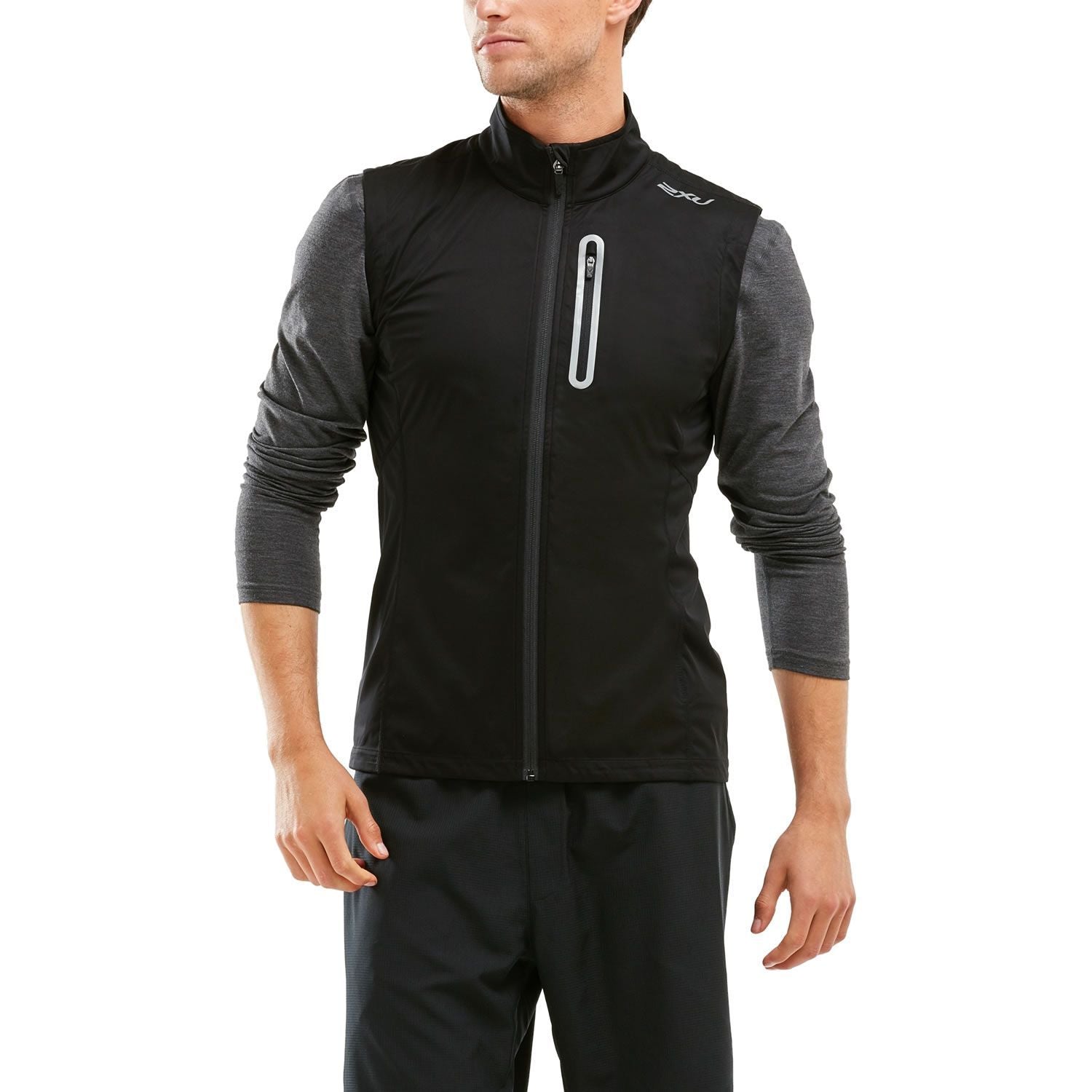 2XU Wind Defence Membran Weste, Herren, Black