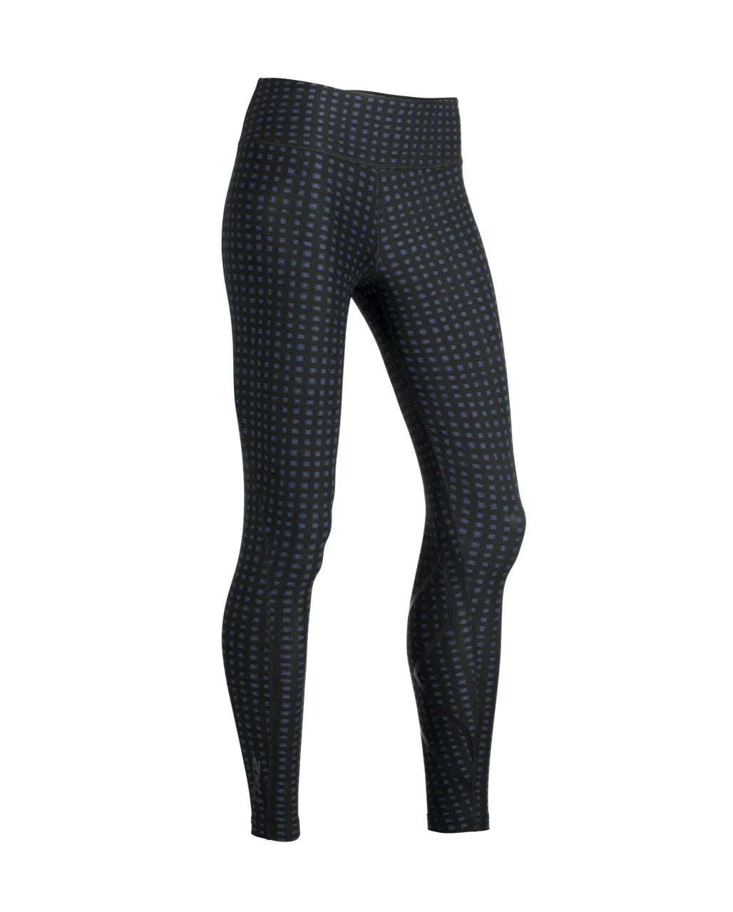 2XU Print Mid-Rise Compression Tights, Damen, Laufhose, Outer Space Urban Grid/Nero