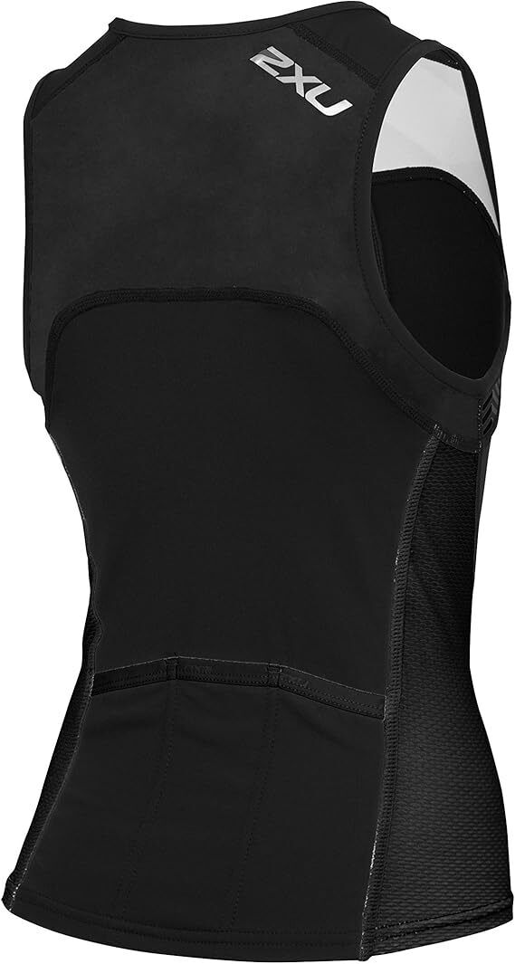 2XU Active Youth Tri Singlet, Kinder, Black/Silver/Mesh