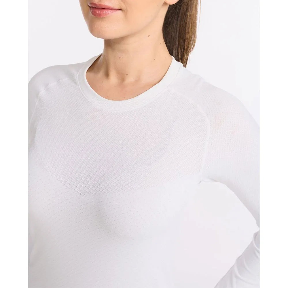 2XU Motion Tech Longsleeve, Damen, White