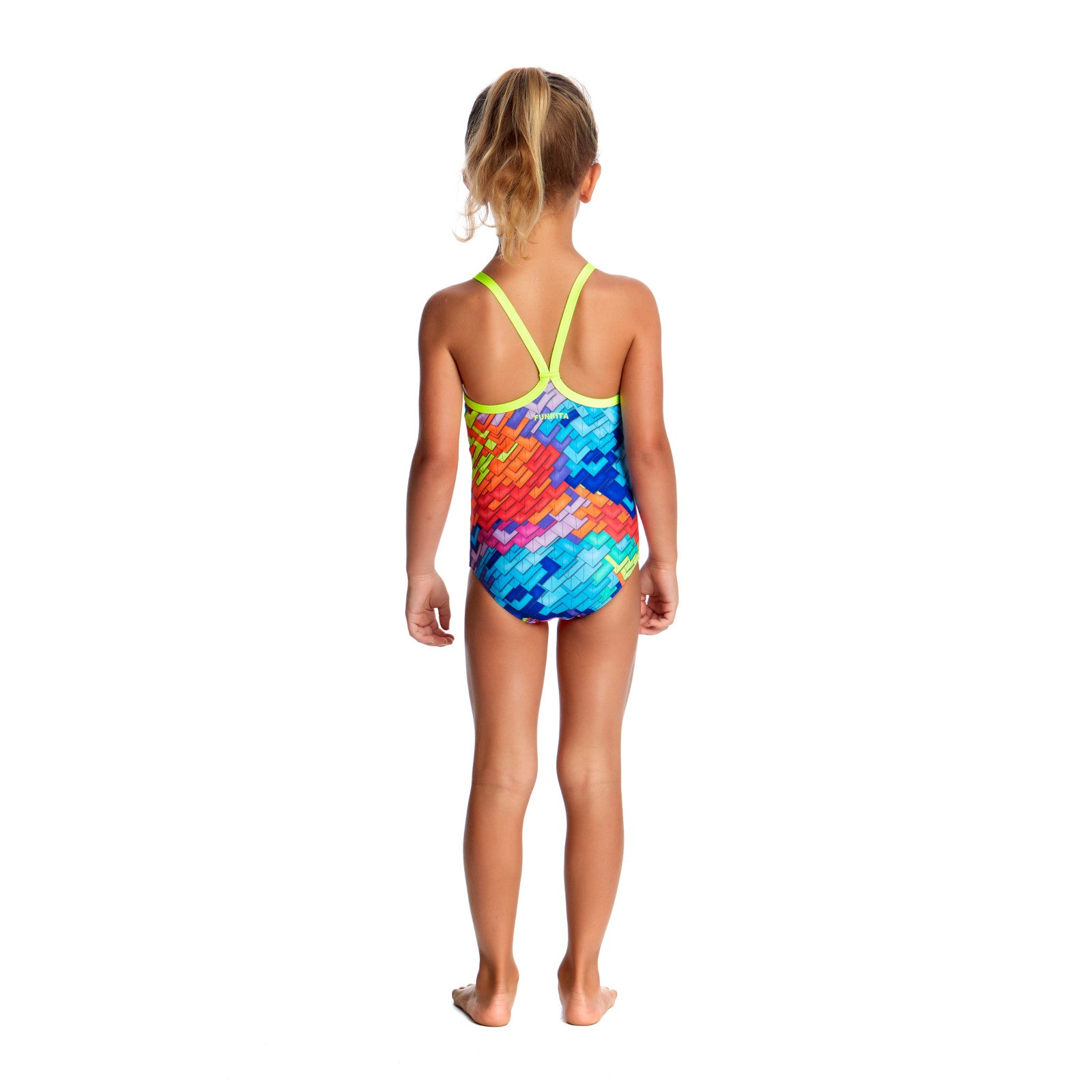 Way Funky Funkita, Printed One Piece Layer Cake, Badeanzug, Kinder