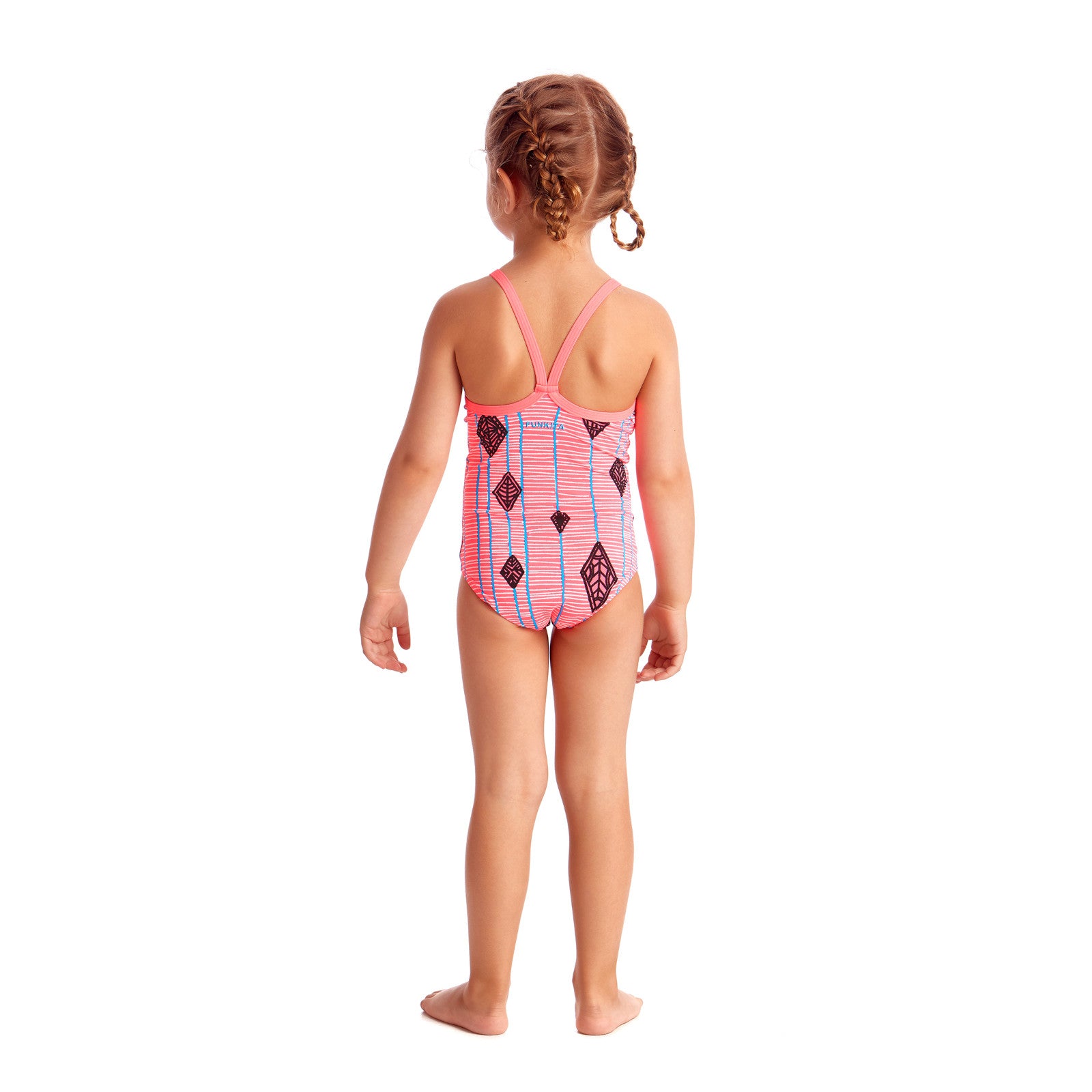 Way Funky Funkita, Toddler Grils Printed One Piece Flying High, Badeanzug, Kinder