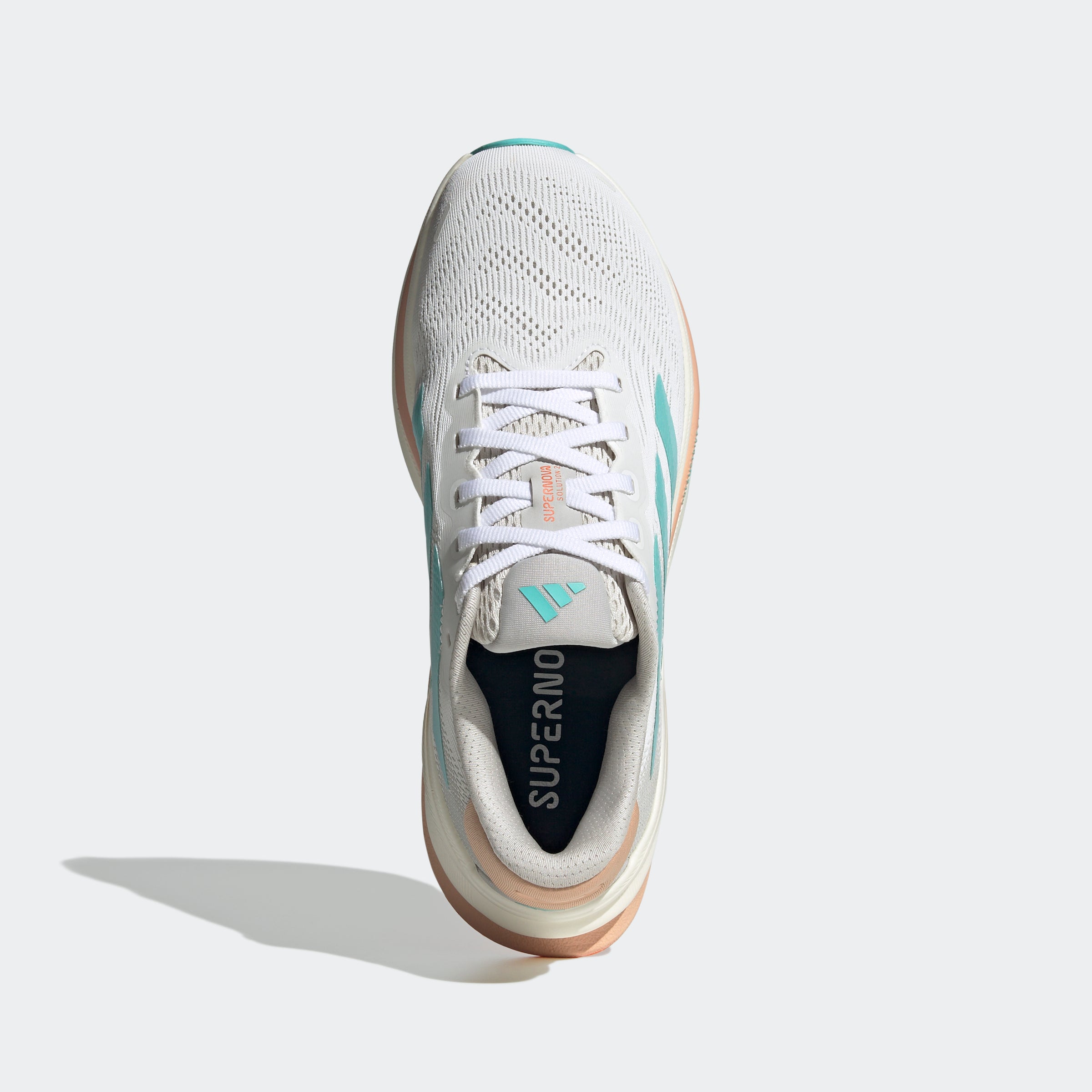 Adidas Supernova Solution 2, Laufschuh, Damen, White/Aqua/Peach