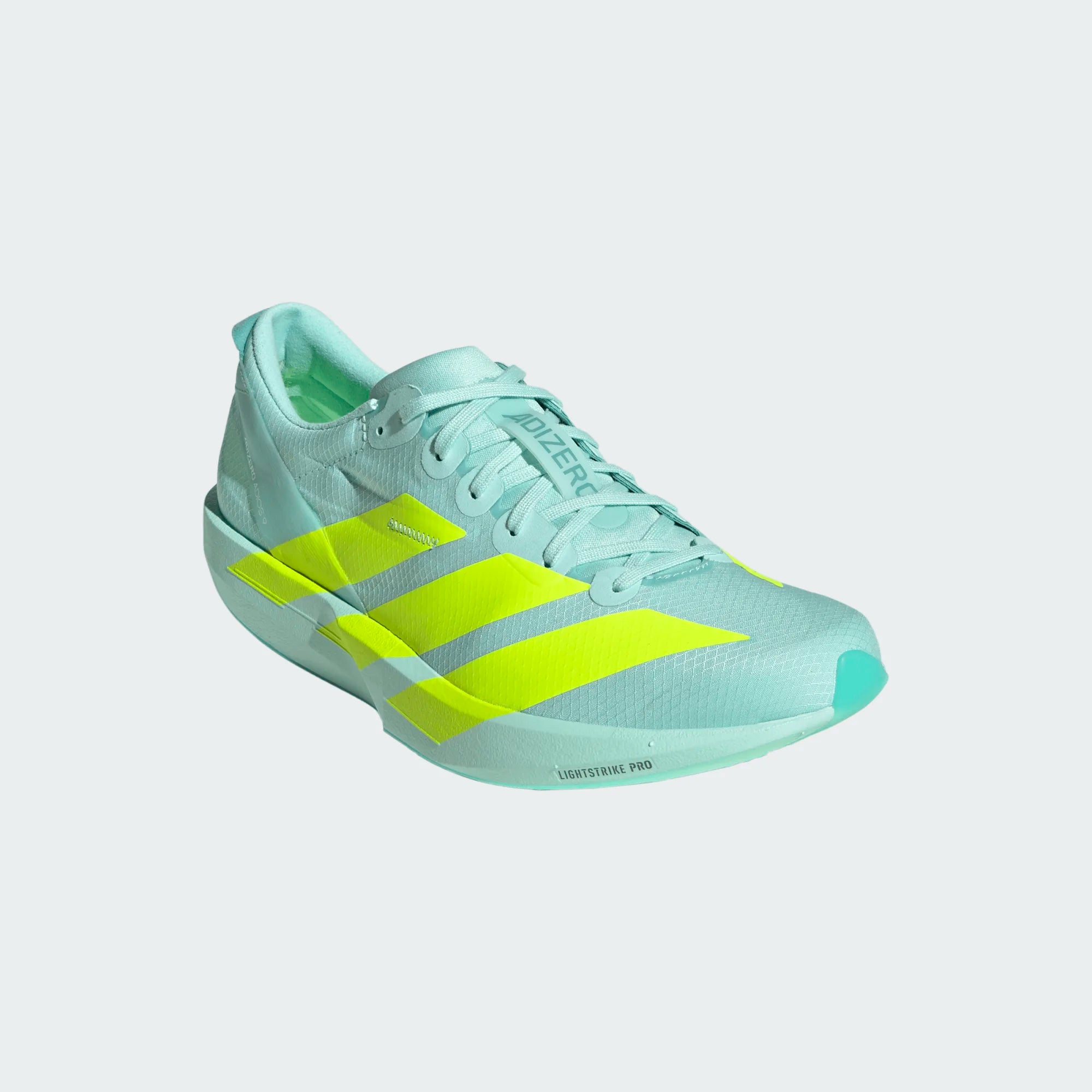 Adidas ADIZERO ADIOS 9, Laufschuh, Damen, Sea Flash Aqua/Lucid Lemon/Minton