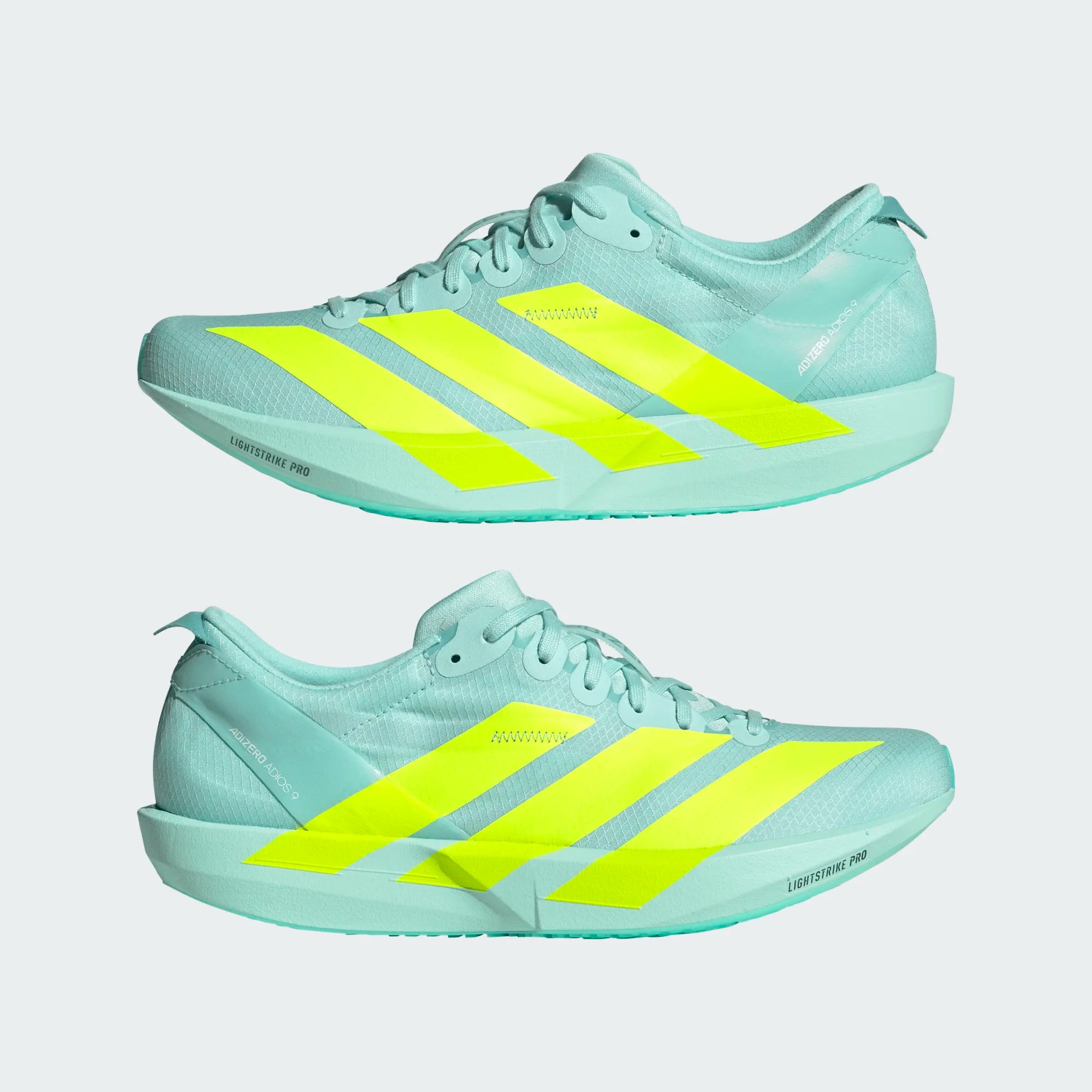 Adidas ADIZERO ADIOS 9, Laufschuh, Damen, Sea Flash Aqua/Lucid Lemon/Minton