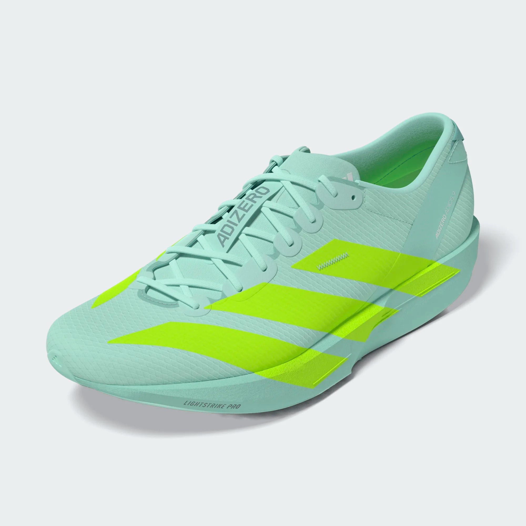 Adidas ADIZERO ADIOS 9, Laufschuh, Damen, Sea Flash Aqua/Lucid Lemon/Minton