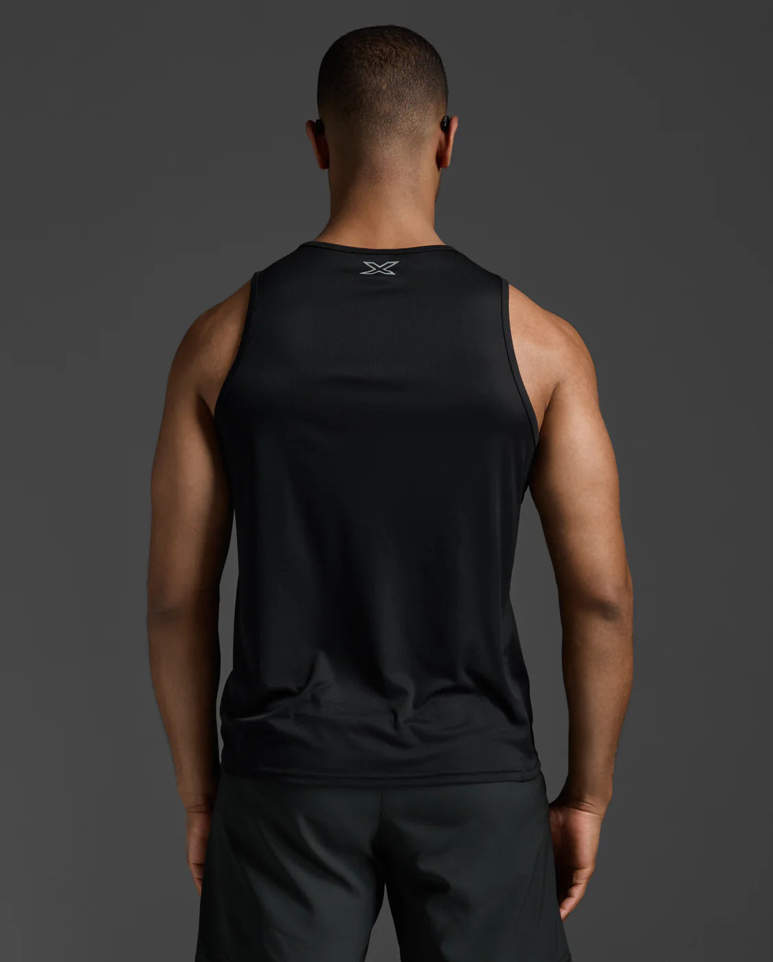 2XU Aero Tank, Herren, Black/Silver Reflective