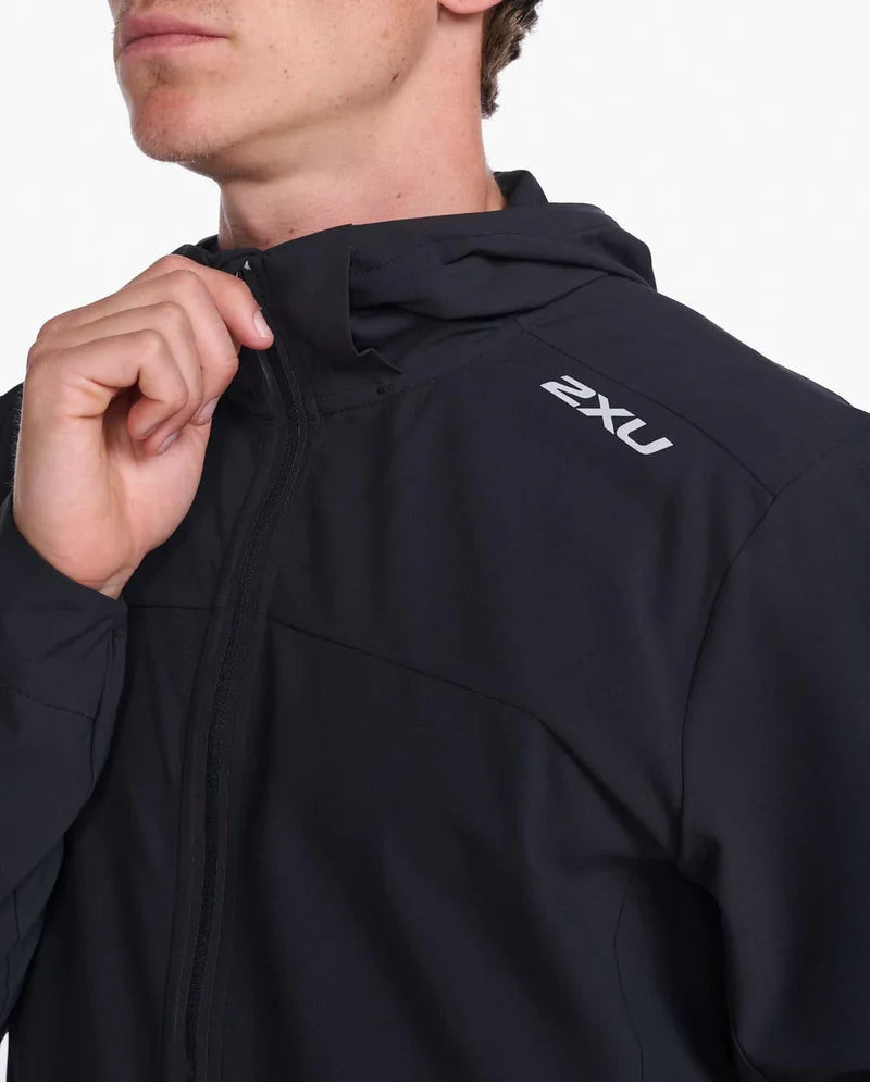 2XU Aero Jacket, Laufjacke, Herren, Black/Silver Reflective