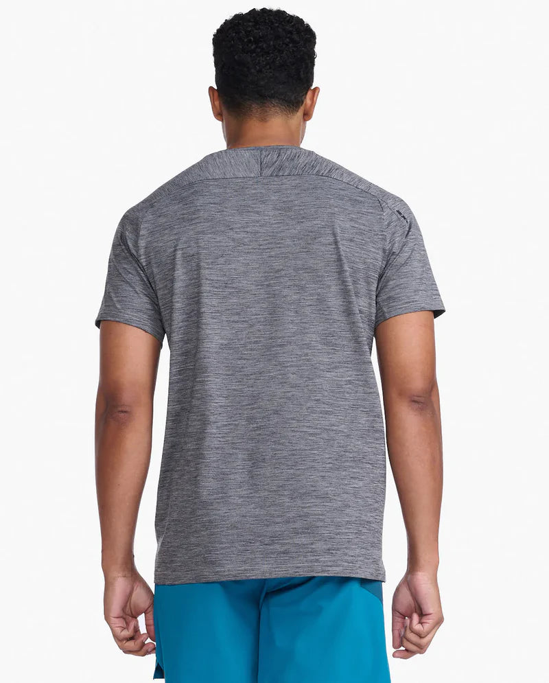 2XU Motion Tee, Herren, Harbor Mist/Black